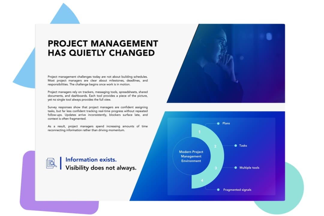 Project leaders reviewing delivery updates