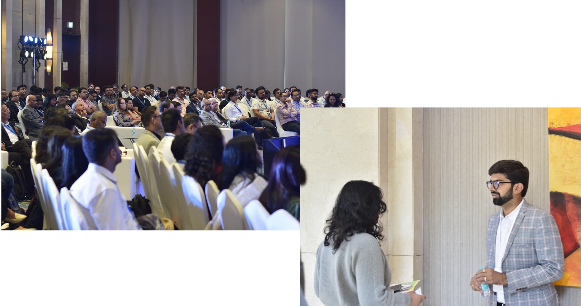 Efforti team engaging with attendees at DiSHA 2026